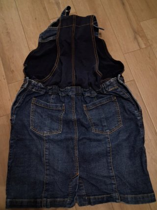 Salopette jeans premaman blu