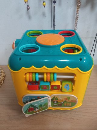 Cubo didáctico multifuncional para bebés