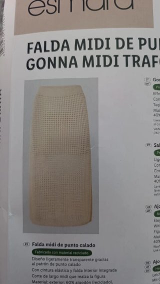 Gonna midi Esmara in pizzo traforato