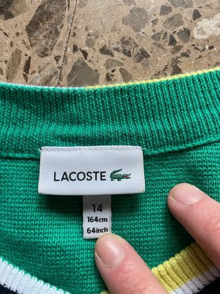 Jersey Lacoste Verde V-Neck