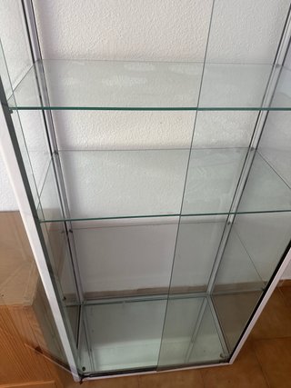 Vitrina expositora de cristal
