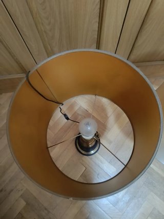 Lámparas de mesa vintage doradas y negras