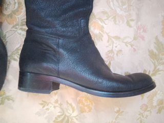 Pomme D'or Stivali Vintage Pelle Neri 40 vintage