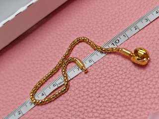 Pulsera Pandora Corazón 19cm dorada S925 ale