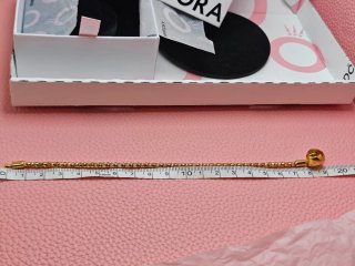 Pulsera Pandora Corazón 19cm dorada S925 ale