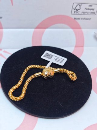Pulsera Pandora Corazón 19cm dorada S925 ale