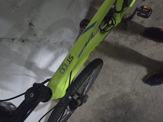 Bicicleta Rockrider ST100 27,5" – Verde Neón