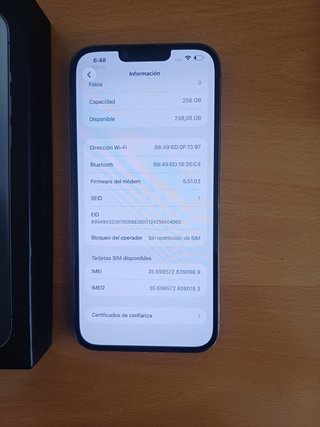 iPhone 13 Pro Max 256GB 100% Batería
