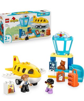 Caja Lego Duplo tren, avion y castillo