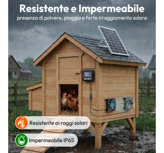 Ventilatore Solare con Pannello e Batteria