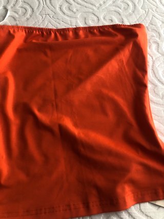 Top elástico naranja y rosa