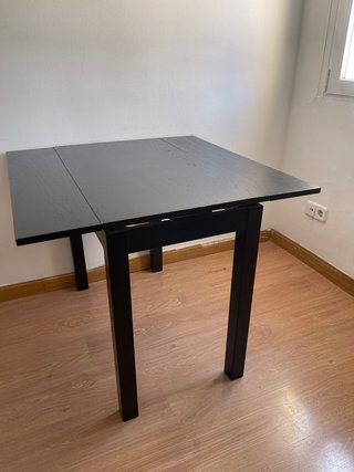 Mesa Comedor Desplegable Negra
