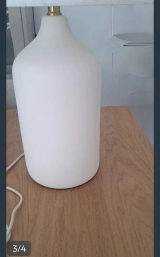 Lámpara Zara Home cerámica y lino