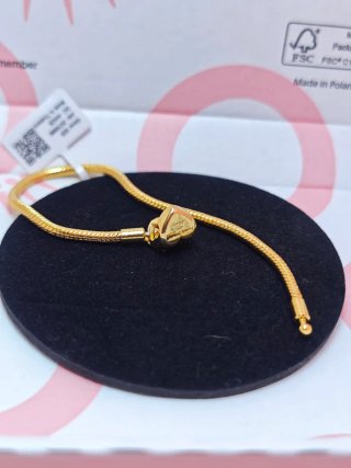 Pulsera Pandora Corazón Infinito 19 cm dorada