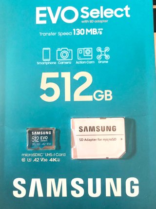 Tarjeta microSD Samsung EVO Select 512GB