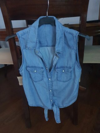 Camisa tejana sin mangas