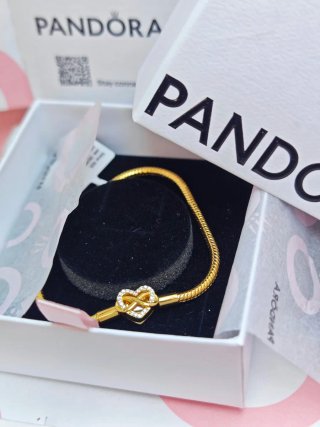 Pulsera Pandora snakechain moments dorada 19cm