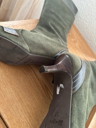 Botas altas mujer verde