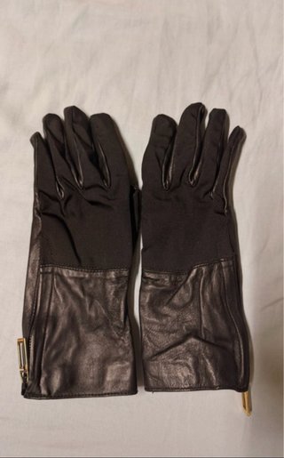 Guanti in pelle Gucci neri donna