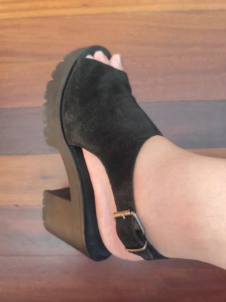 Sandalias negras plataforma