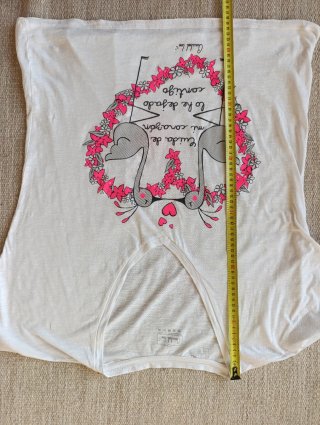 Camiseta Anabel Lee Corazón Flamencos M