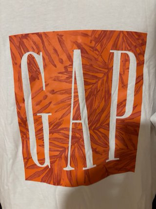 Camiseta Gap Estampado Hojas Talla XL