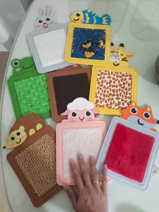 Juego Texturas Bebé Animales Sensorial