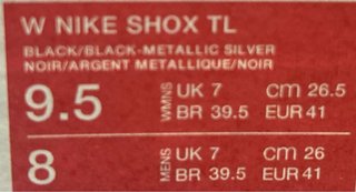 Nike Shox Scarpe Uomo Taglia 41 Nere MAI USATE