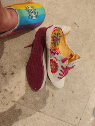 Zapatos Desigual Multicolor y Rosa