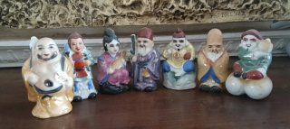 7 Dioses Chinos Suerte Cerámica Figuras