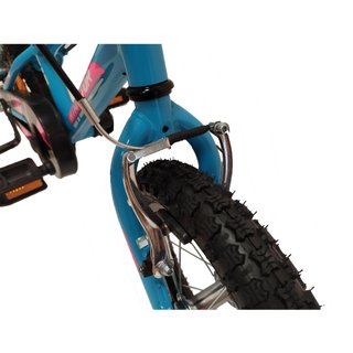 Bicicleta niños 14 pulgadas Atractor Baby azul 3 a 6 años
