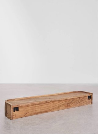 Perchero Estantería Madera Acacia Sklum Frigia