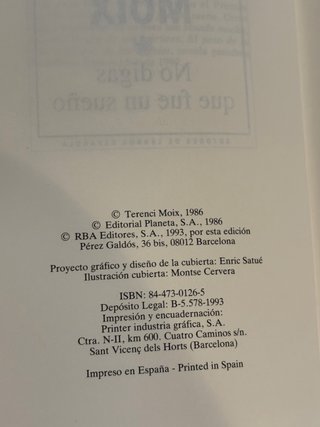 Libro No digas que fue un sueño - Terenci Moix