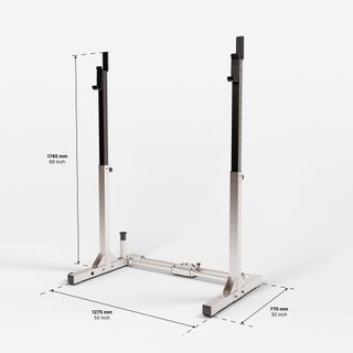 Rack Musculación 120 kg Plegable 2 s Ultracompacto