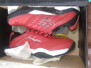 Zapatillas Padel Jhayber Rojas y Negras