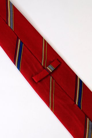 Cravatta Seta Rossa Regimentale • Corbata