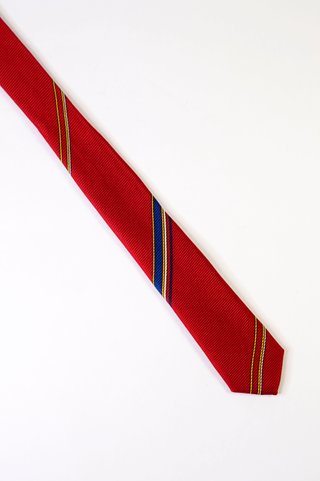 Cravatta Seta Rossa Regimentale • Corbata