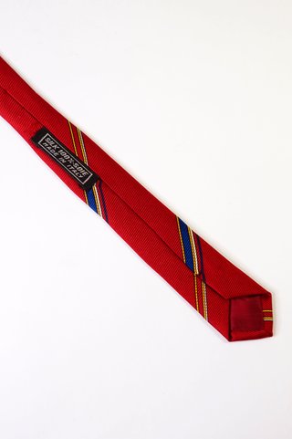 Cravatta Seta Rossa Regimentale • Corbata
