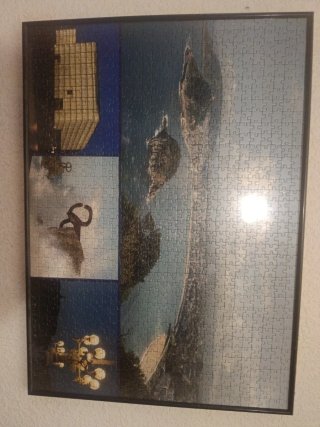 Puzzle Marco Negro Paisaje Urbano
