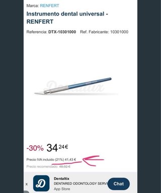 Herramientas modelado prótesis dental RENFERT