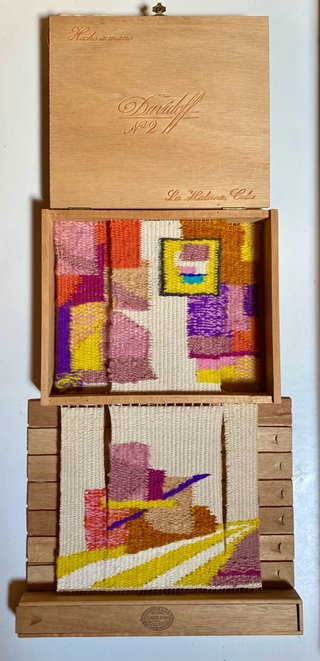 Obra arte textil contemporáneo