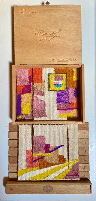 Obra arte textil contemporáneo