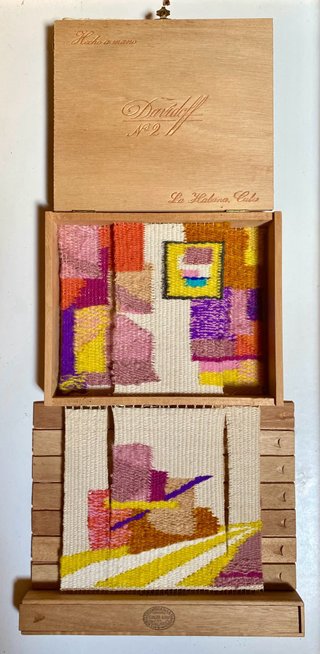 Obra arte textil contemporáneo