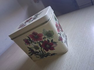 Scatola di Latta Vintage Abox Museum Helleborus