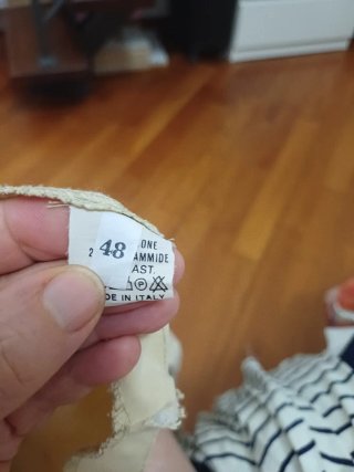Pantaloni estivi alla caviglia beige
