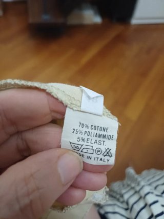 Pantaloni estivi alla caviglia beige