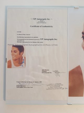 Scansione mio Autografo vero di Michael Jackson
