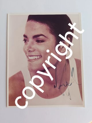 Scansione mio Autografo vero di Michael Jackson