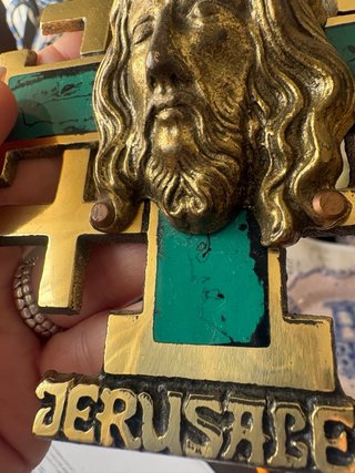 Cruz de Jerusalén de Bronce
