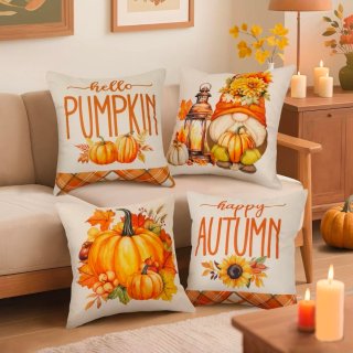 Fundas cojines otoño pack 4 unidades